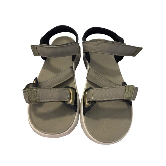 NWOB MENS SIZE 11 DARK OLIVE TEAL 1124049 TEVA ZYMIC TRAVEL SPORT SANDALS - Picture 2 of 16